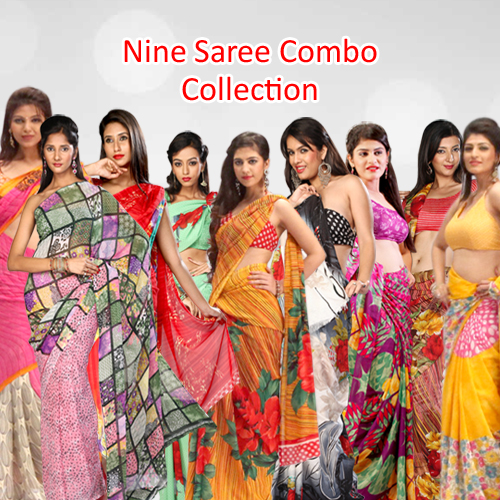 9 Saree Combo Collection